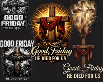Good Friday Cross Faith PNG: Christian Easter Religious Holiday Spiritual Faith Sublimation png Jesus Grace Design (Digital Download)