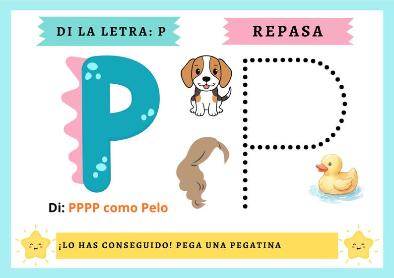 Abecedario Infantil Imprimible, Fichas para Aprender a Escribir Letras ...