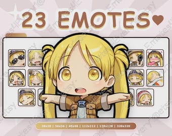 Riko Emotes Pack | 23 Chibi Emotes for Twitch, Discord, Youtube, Kick | Made In Abyss, Explorer Suit, Safari Clothes
