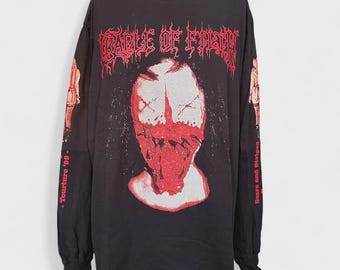 Cradle of Filth Longsleeve Black metal Band Shirt Screen Printing