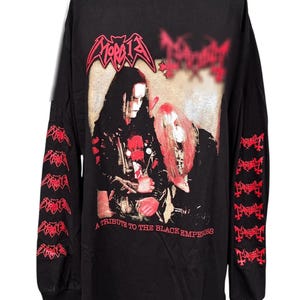 Meyhem - Hommage aux empereurs noirs T-shirt noir en métal noir Darkthrone, berceau de la saleté