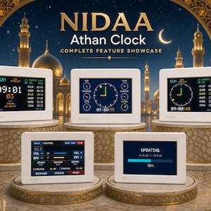 Azanklocka: Globala bönetider, automatisk tidszon, korrekt firmware