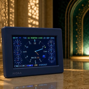 Azan Clock: Global Prayer Times, Auto Timezone, Accurate Firmware