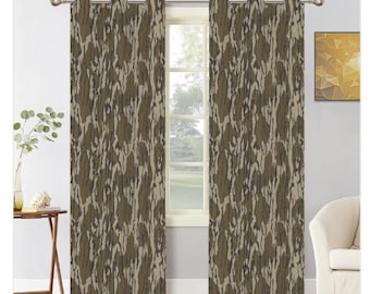 Camo Curtains Polyester (Multiple Sizes) - Curtains with Camouflage Design