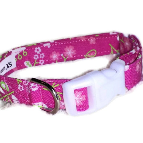 Pretty in Pink XS Dog Collar