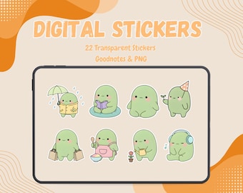 Smiski Style Mood Stickers | Kawaii Planner Digital Download
