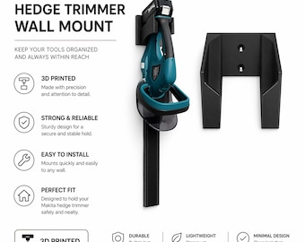Wall Mount for Makita Hedge Trimmer DUH523 / DUH483 – 3D Printed