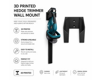 Wall Mount for Makita Hedge Trimmer DUH523 / DUH483 – 3D Printed