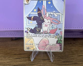 Sylveon und Umbreon personalisierte Karte