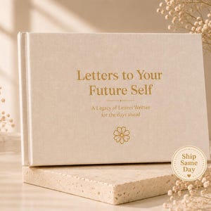 Letters to Your Future Self | Linen Keepsake Book | Memory Journal