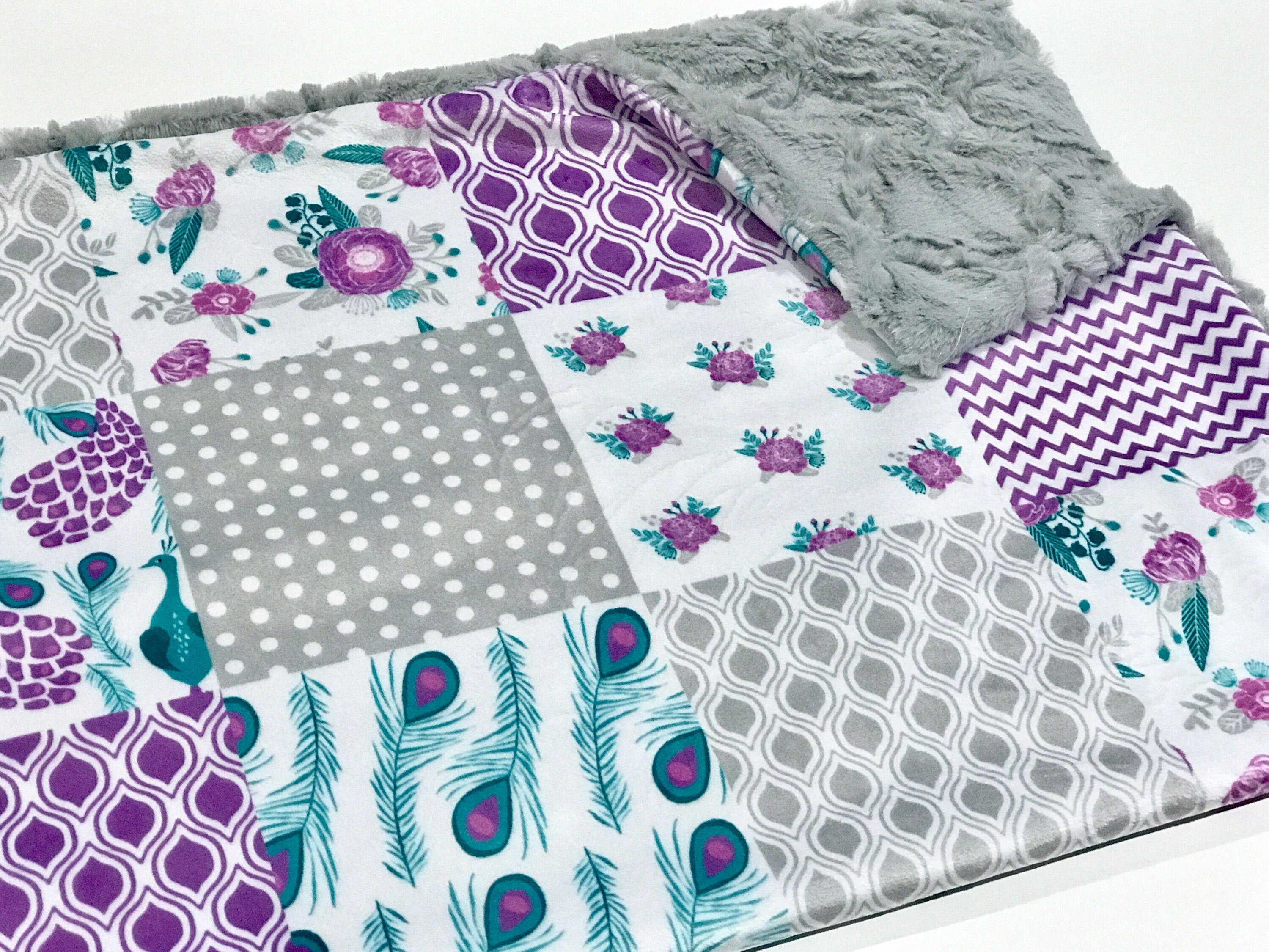 peacock baby bedding