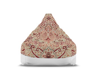 Vintage Paisley Pattern Bean Bag Chair Cover | Boho Floral Mandala