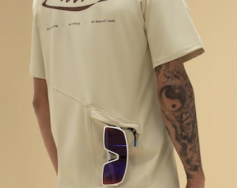 Maillot de cyclisme Gravel, coupe classique, t-shirt avec poche à glissière Coffee Ride