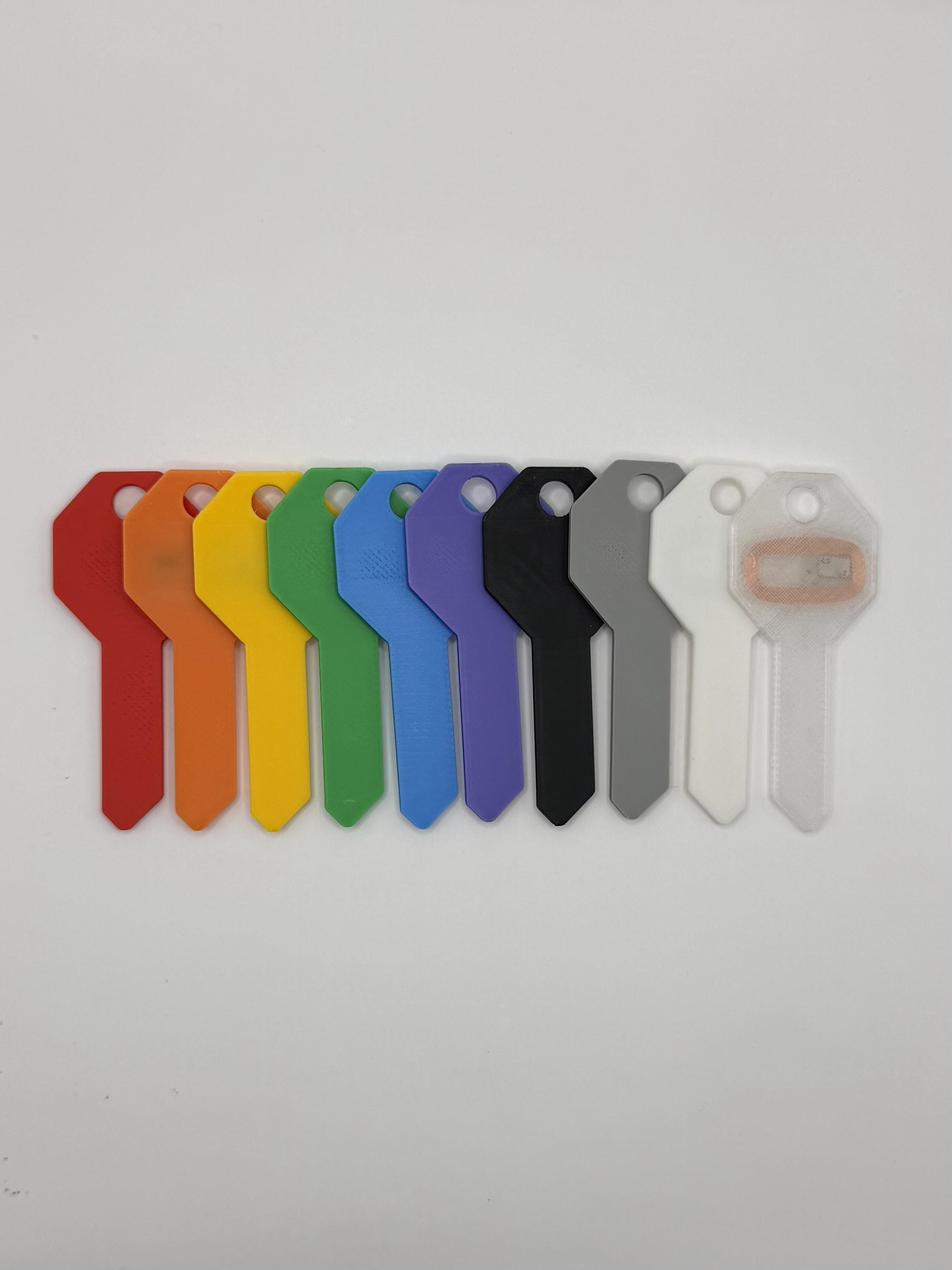 Key Shaped RFID Key Fob 125kHz T5577 Cloneable Access Card
