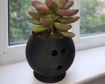 Bowling Ball Succulent Planter | Gift for Bowlers