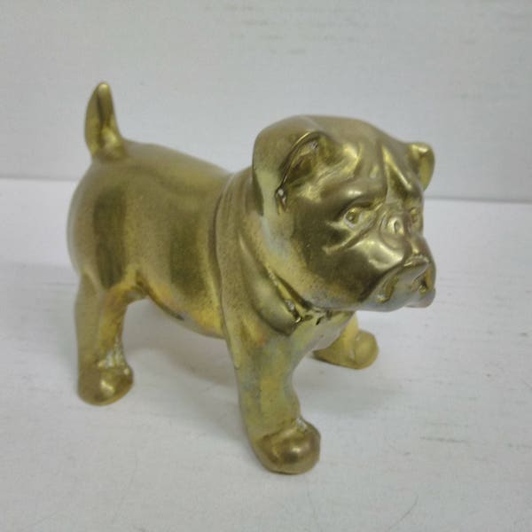 Vintage Brass French Bulldog Figurine