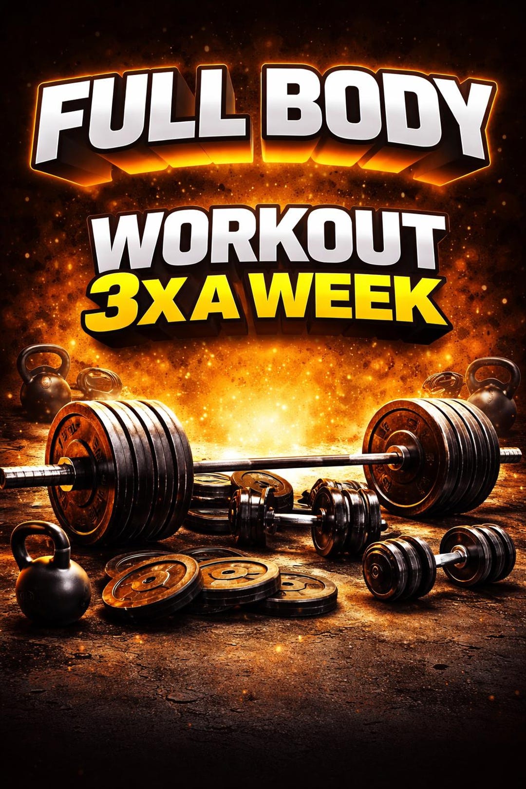Full Body Workout Program (3x a Week) - Etsy