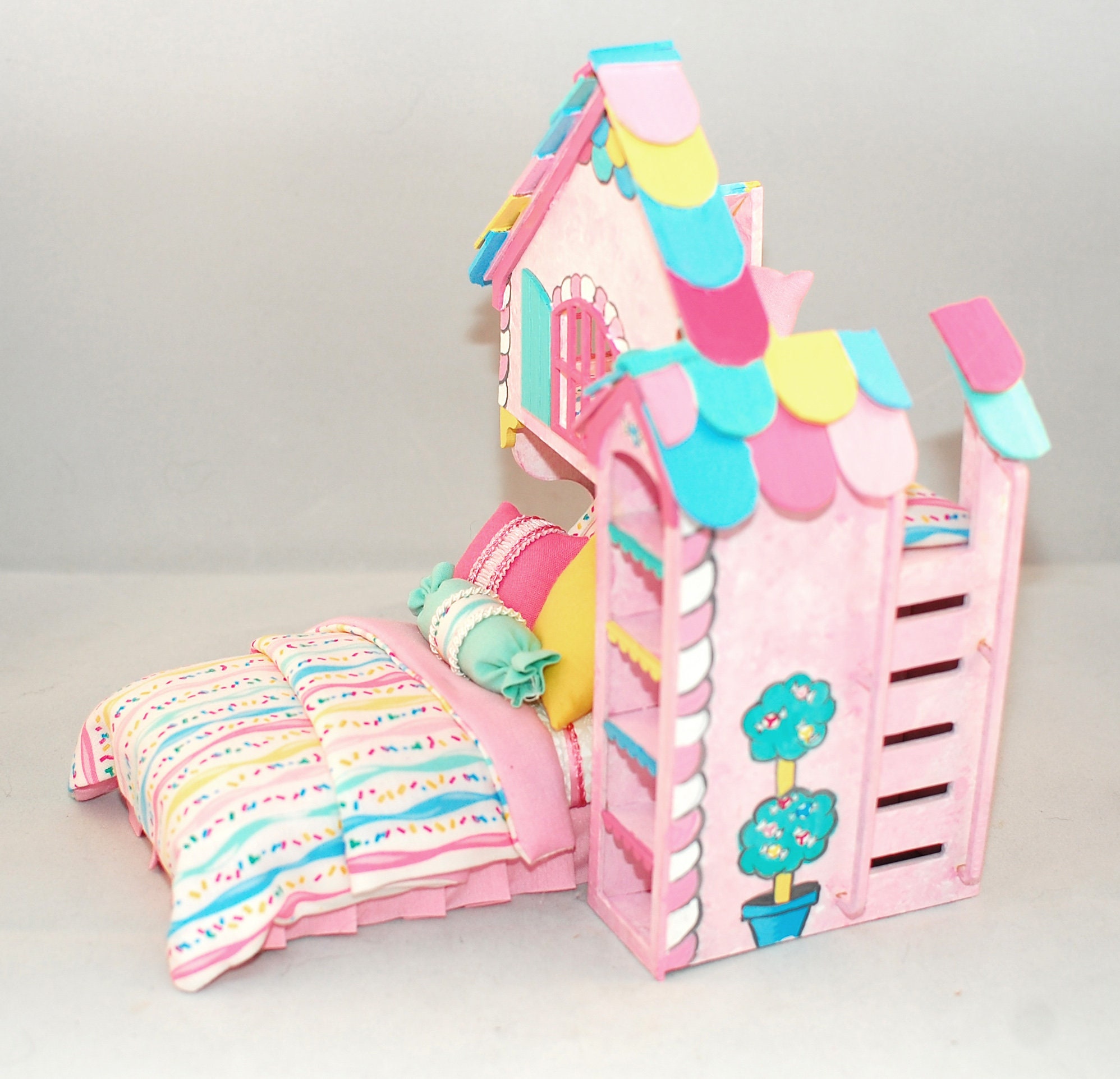 Miniature PLAYHOUSE BED Custom MadetoOrder Dollhouse 112 Etsy