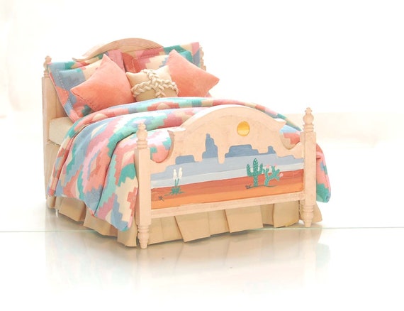 Dollhouse Miniature Custom Bed Made To Order Your Choice Of Etsy