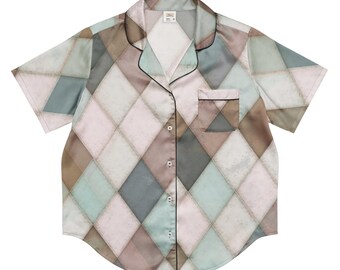 Jester All-over print women’s short sleeve pajama top