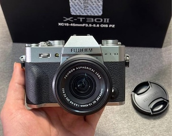 Fujifilm X-T30 Mark II Mirrorless Camera with XC 15-45mm 0IS PZ Lens – 26.1MP, 4K Video, Compact and Lightweight