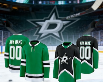 Dallas Ice Hockey Jersey – Personalized Name & Number Men's And Youth Customed Jersey