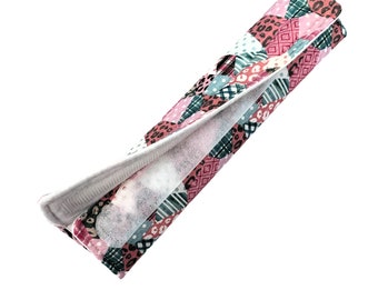 Seat Belt Cover Pink Trendy Patchwork-10 Inch Comfy, Car Shoulder Seat Belt Pad-Bestie Gift