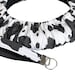 Cow Black & White Steering Wheel Cover-Non Slip Grip Strips-Flannel Lining-Keychain/Car Trash Bag Car Accessories-Made to Fit Your Vehicle 