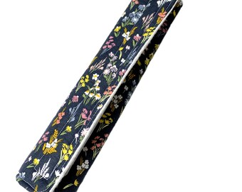 Seat Belt Cover Navy Wildflowers-10 Inch Shoulder Seat Belt Pad-Comfy, Cushiony