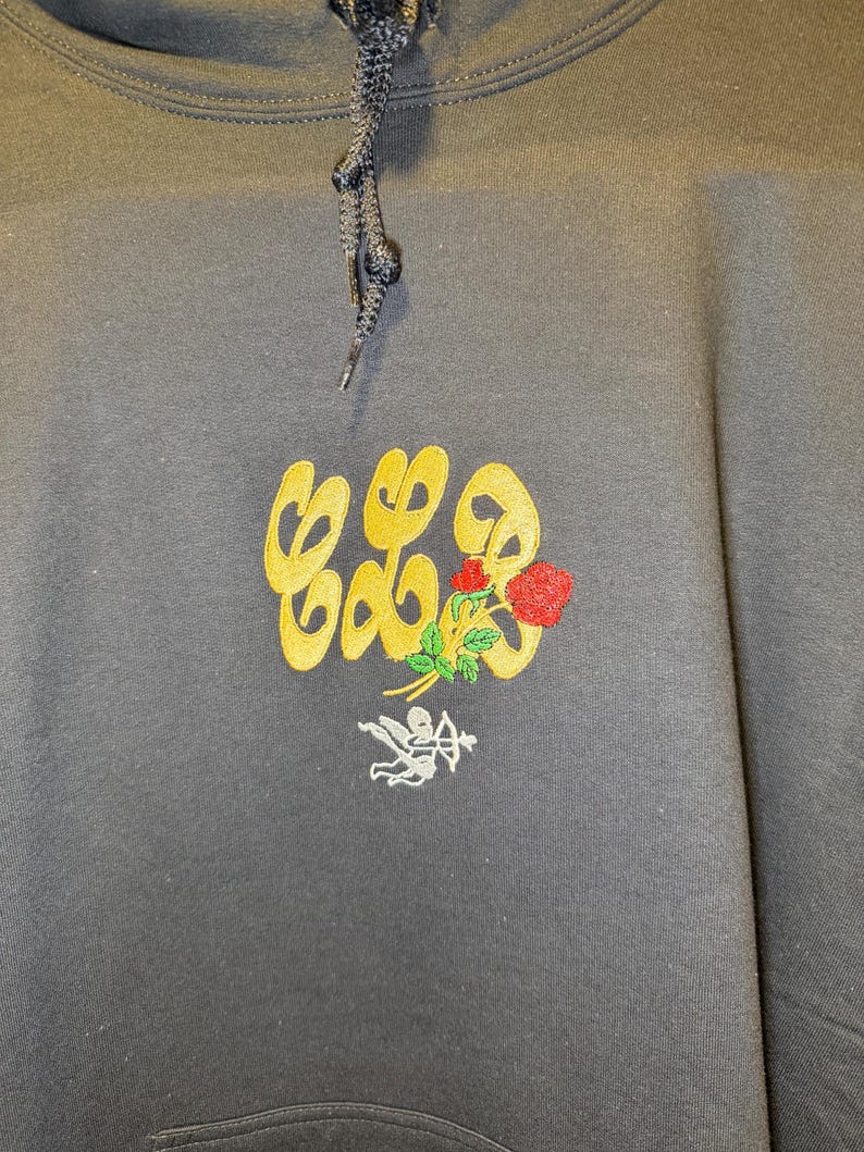 Certified Lover Boy Embroidered Hoodie, Crewneck or T-Shirt - Drake Inspired Embroidery - Black Unisex Apparel bild 2