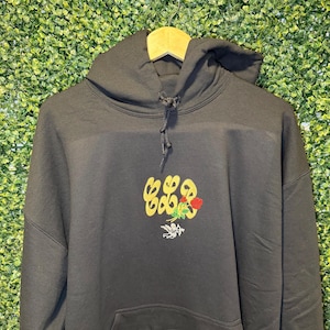 Certified Lover Boy Embroidered Hoodie, Crewneck or T-Shirt - Drake Inspired Embroidery - Black Unisex Apparel bild 1