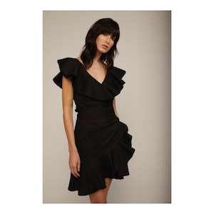 Mini Cotton ruffle dress