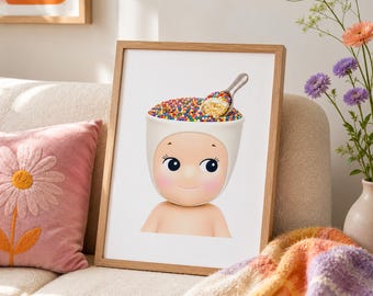 Sonny Angel Dot Cake Large Prints, Wall Decor (Digital Download)