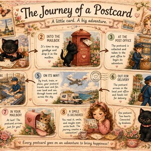 El viaje de una postal (Juego de tres postales)