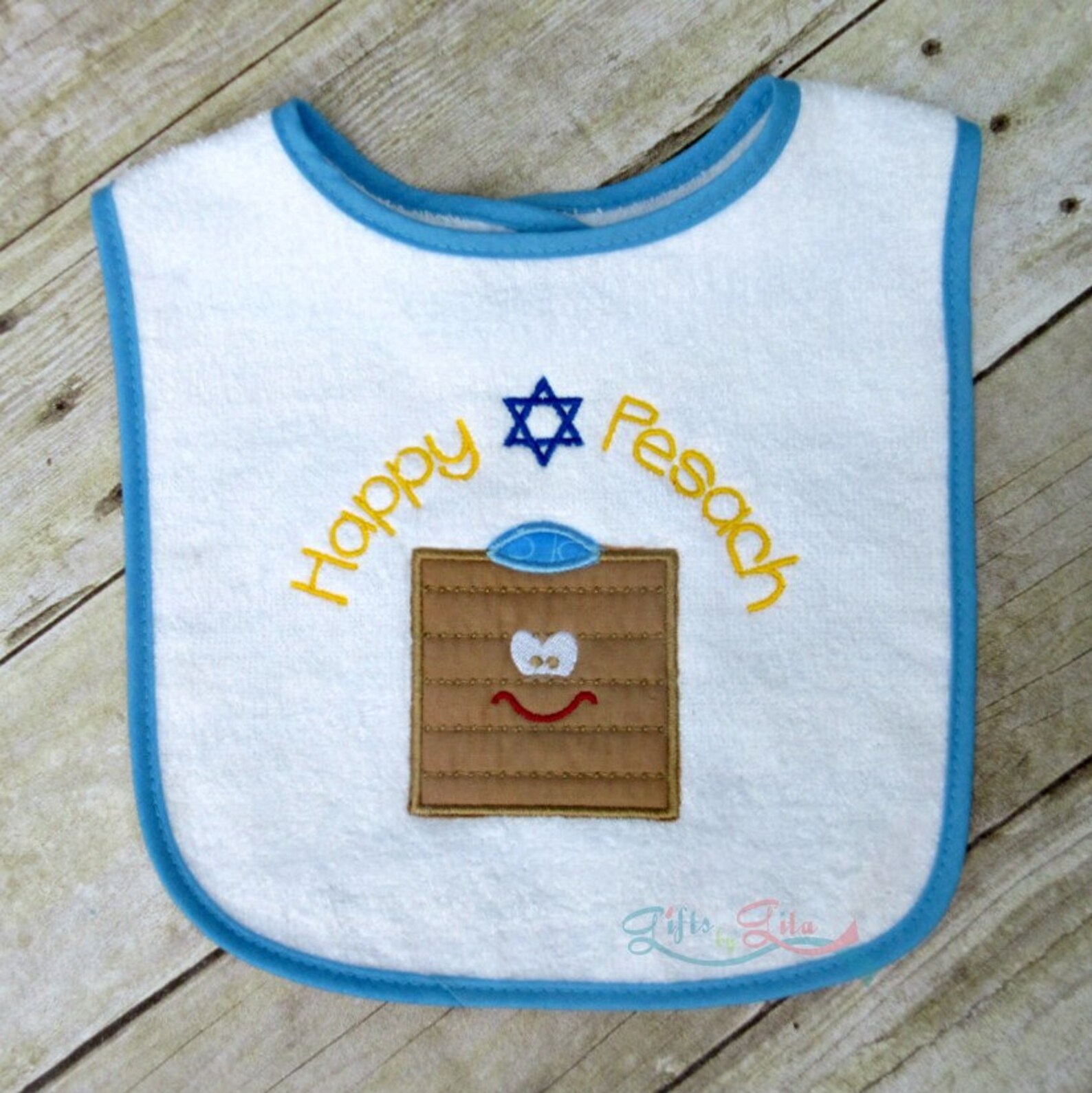Pessach Passover Bib Jewish Baby Bib Happy Pesach With Etsy