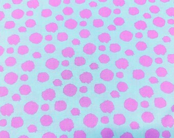 1 Yard Fur Ball - Technomint (Minky) || Tabby Road Déjà Vu Minky Fabric, Tula Pink for Free Spirit MKTP001.TECHNOMINT