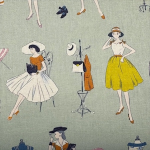 1950s Fabric - Etsy
