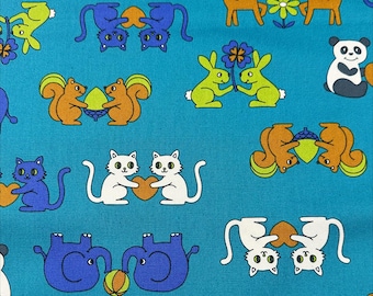 Hello My Friend Oxford Fabric by Push Pin - Kokka Fabric - Out of