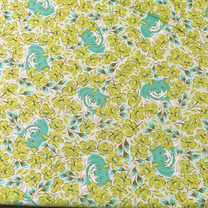 1 Yard Chubby Cheeks Clover Besties Tula Pink Cotton Fabric, Free Spirit PWTP218.CLOVER