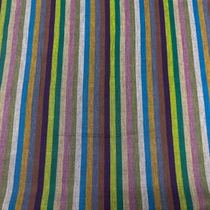 1 Yard Narrow Stripe in Multi Kaffe Fassett Woven Stripes Cotton Fabric Free Spirit WSGP002.MULTI