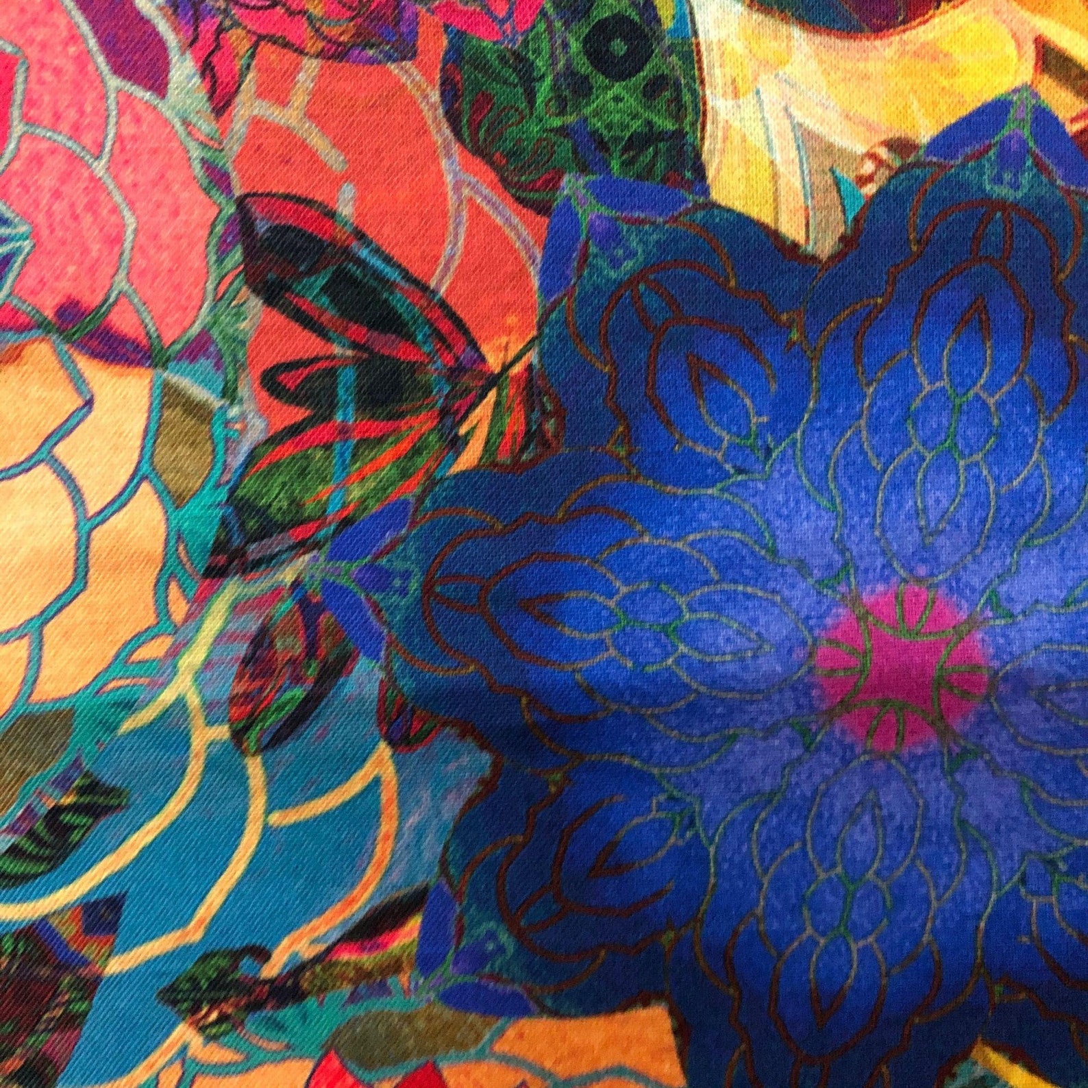 1 Yard Robert Kaufman Venice Floral Quilting Cotton Fabric Etsy