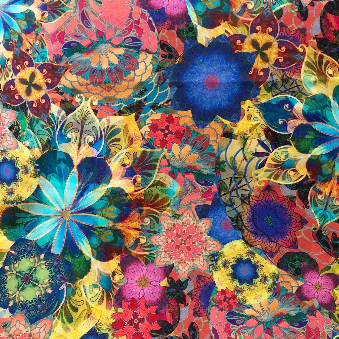 1 Yard Robert Kaufman Venice Floral Quilting Cotton Fabric | Etsy