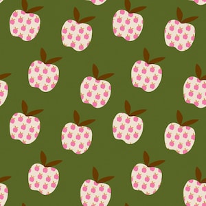 1 Yard Mystic Fable Big Apple Canvas in Neon Pink - Alexia Abegg for Ruby Star Society RS4152 15L