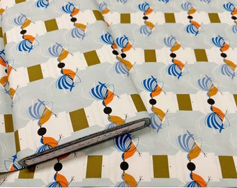 1 Yard Homecoming CH-145 Charley Harper Organic Cotton Poplin By Birch Fabrics