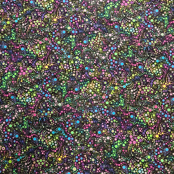 Robert Kaufman Kaufman Effervescence Digital Dots Mardi Gras, Fabric by the  Yard