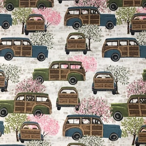 1 Yard 3 Wishes Touch of Spring Wagoneer in White by Beth Albert Cotton Fabric