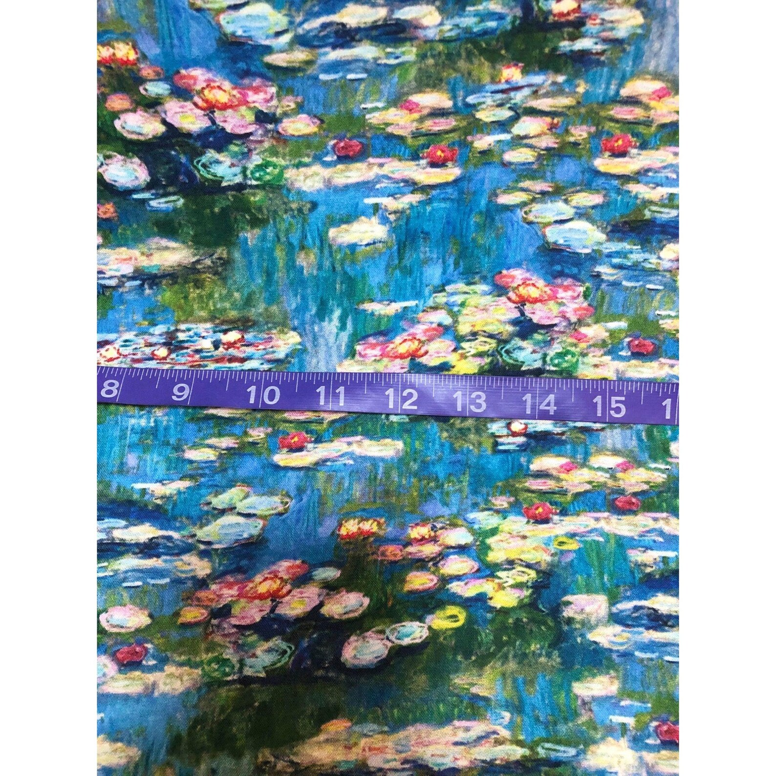 1 Yard Robert Kaufman Claude Water Lilies Quilt Cotton Etsy
