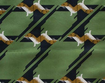 1 Yard Western Weasel Poplin CH-260 Charley Harper Organic Cotton Poplin Fabric, Birch Fabrics
