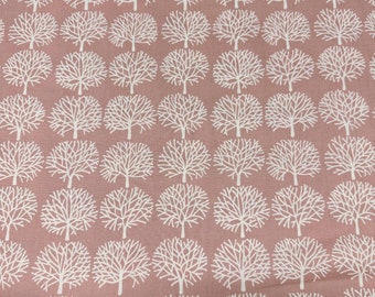 1 Yard Alexander Henry Ghastly Forest Ghastlie Cotton Fabric in Misty Rose