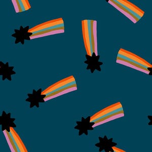 1 Yard Mystic Fable Shooting Star in Galaxy - Alexia Abegg for Ruby Star Society RS4148 15